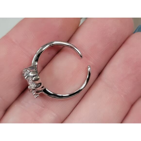 The CharmTale Jewelry Adjustable Ring Open Sterling Silver Heart Ring NEW Gift - Picture 7 of 7